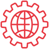 Network and Facility icon representing connectivity and infrastructure